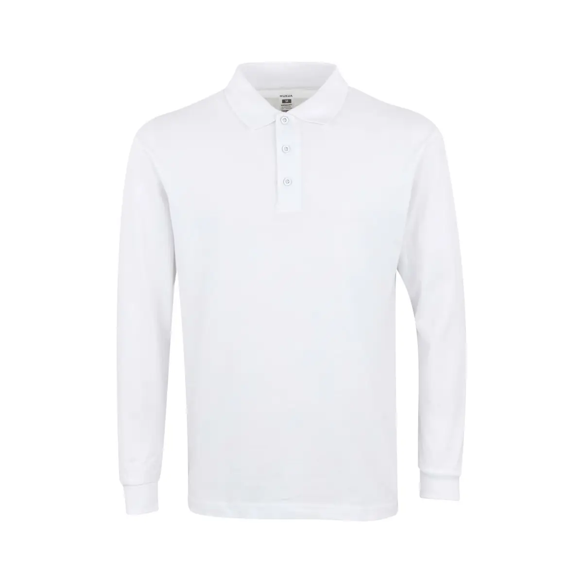 Polo unisex Mukua HOBART PL200UW 2 Polo Mukua HOBART en color White, vista frontal