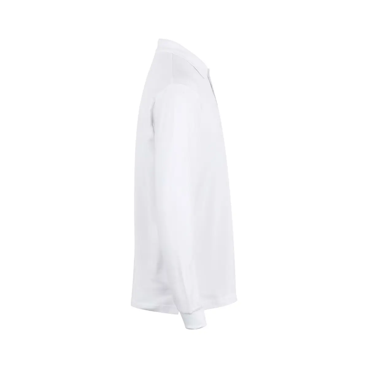 Polo unisex Mukua HOBART PL200UW 4 Polo Mukua HOBART en color White, vista lateral