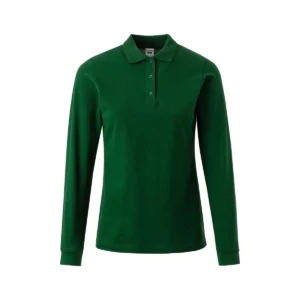 Polo Mukua HOBART WOMAN en color Bottle Green, vista frontal