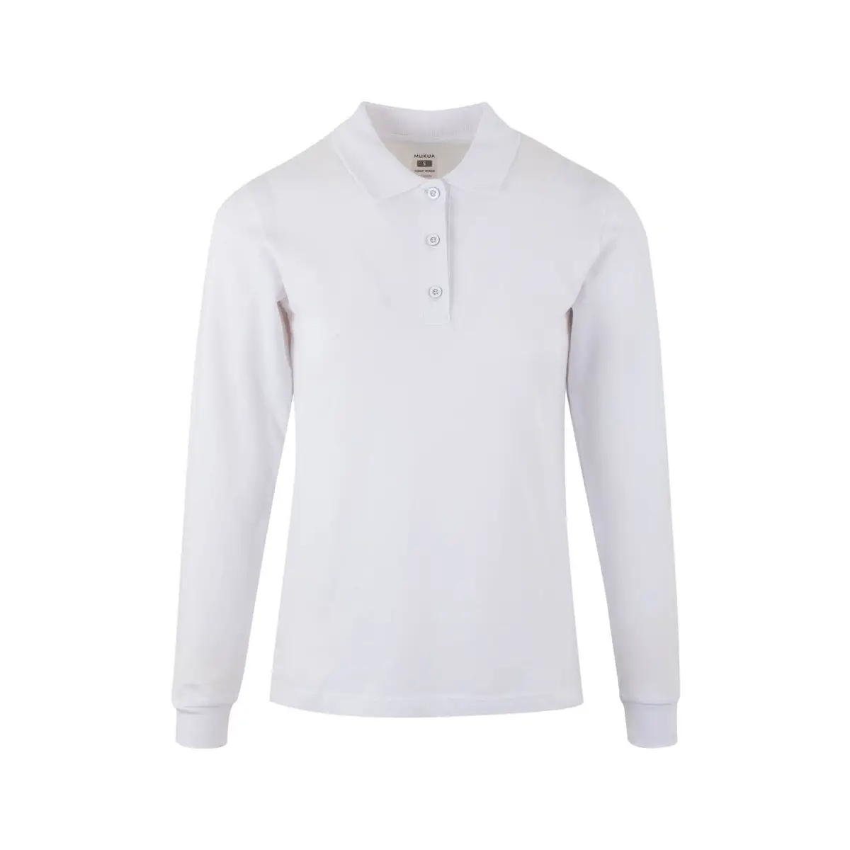 Polo de mujer Mukua HOBART WOMAN PL200WW 2 Polo Mukua HOBART WOMAN en color White, vista frontal