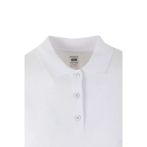 Polo Mukua HOBART WOMAN en color White, detalle del cuello