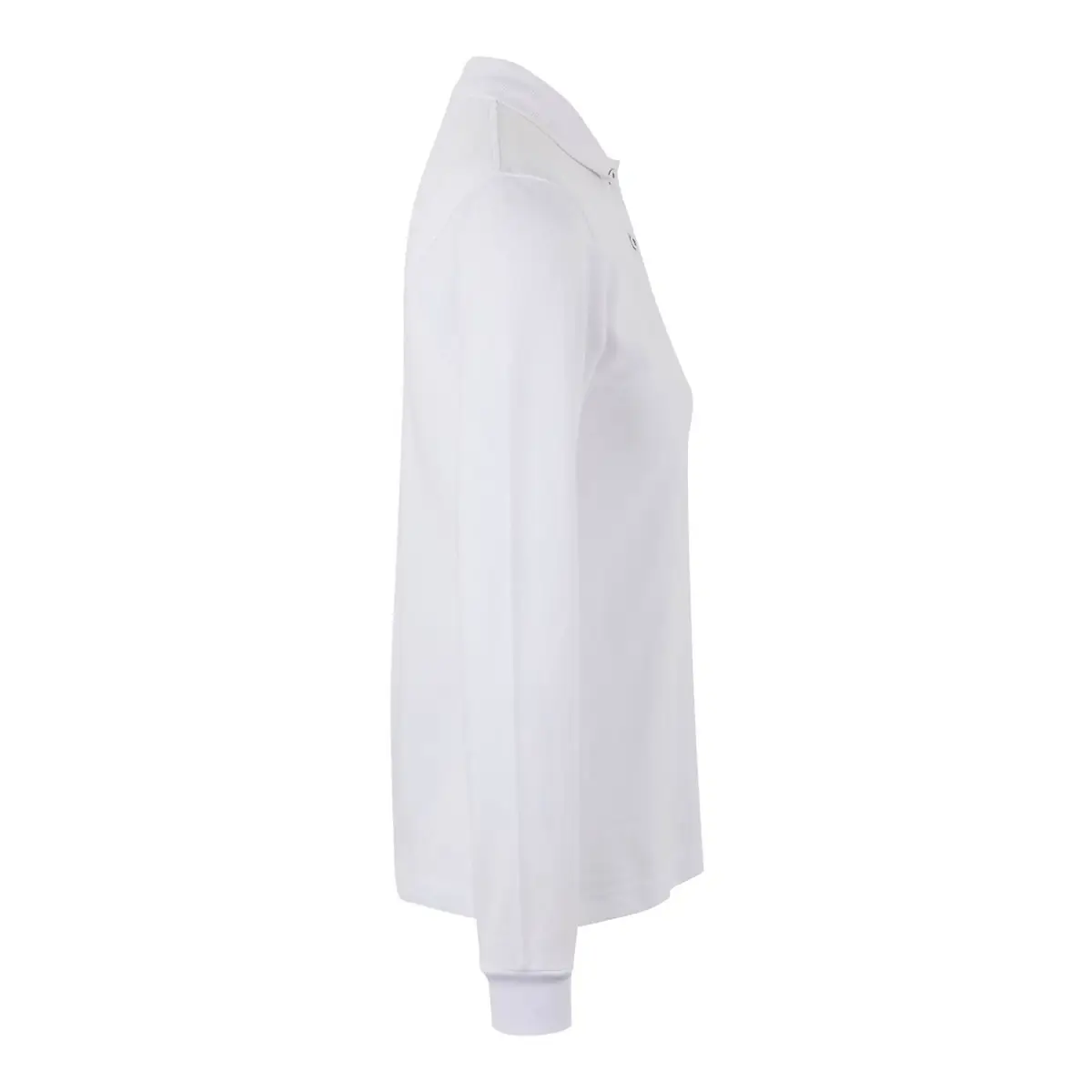 Polo de mujer Mukua HOBART WOMAN PL200WW 4 Polo Mukua HOBART WOMAN en color White, vista lateral