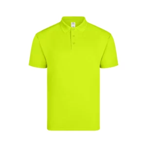 Polo Mukua BOGAN en color Flúor Yellow, vista frontal