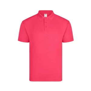 Polo Mukua BOGAN en color Fluor Coral, vista frontal