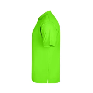 Polo Mukua BOGAN en color Lime Flúor, vista lateral