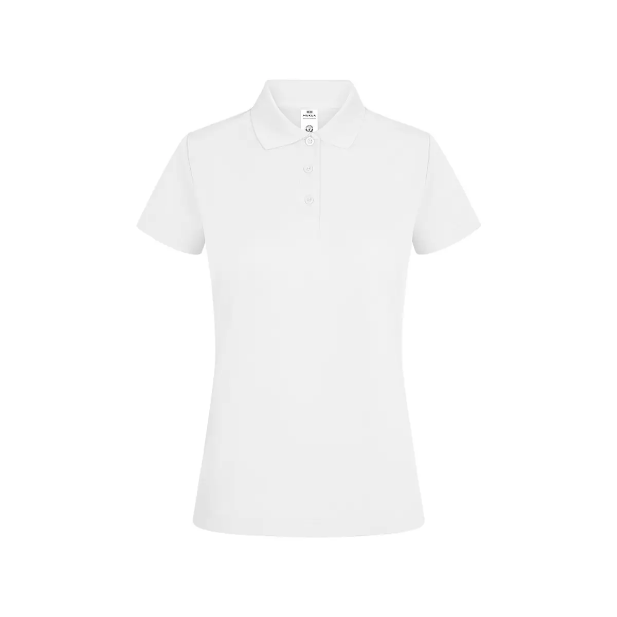 Polo de mujer Mukua BOGAN WOMAN PS160W 2 Polo Mukua BOGAN WOMAN en color White, vista frontal