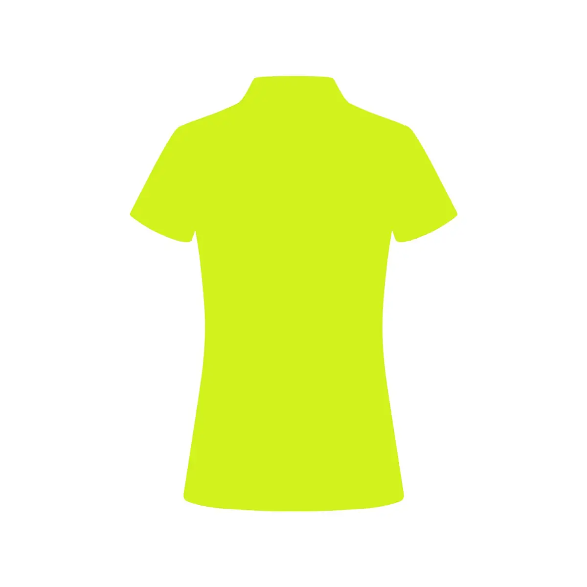 Polo de mujer Mukua BOGAN WOMAN PS160W 28 Polo Mukua BOGAN WOMAN en color Flúor Yellow, vista trasera