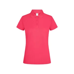 Polo Mukua BOGAN WOMAN en color Fluor Coral, vista frontal