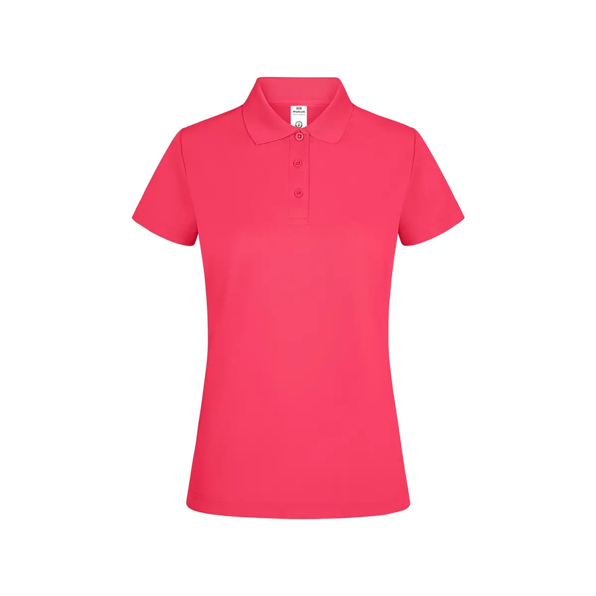 Polo de mujer Mukua BOGAN WOMAN PS160W 35 Polo Mukua BOGAN WOMAN en color Fluor Coral, vista frontal