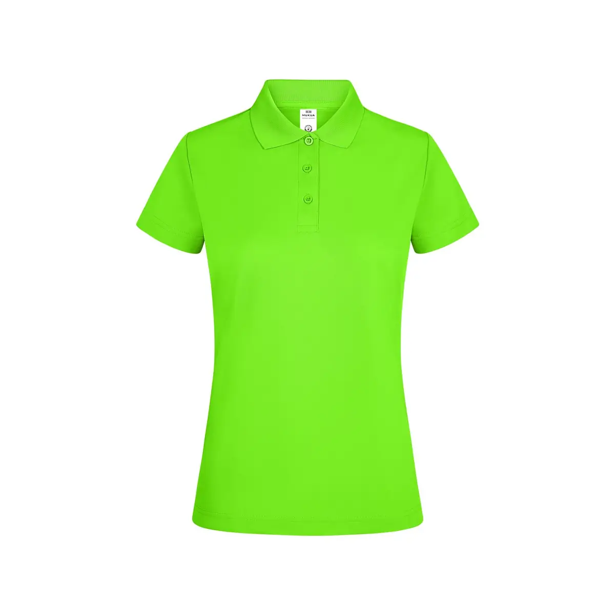 Polo de mujer Mukua BOGAN WOMAN PS160W 23 Polo Mukua BOGAN WOMAN en color Lime Flúor, vista frontal