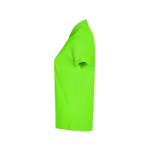 Polo Mukua BOGAN WOMAN en color Lime Flúor, vista lateral
