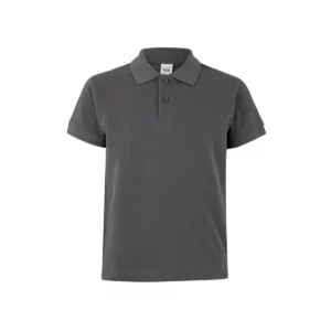 Polo Mukua MACKAY KIDS en color Dark Grey, vista frontal