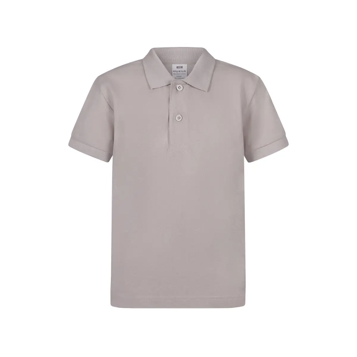 Polo infantil Mukua MACKAY KIDS PS200KC 3 Polo Mukua MACKAY KIDS en color Cloud Grey, vista frontal