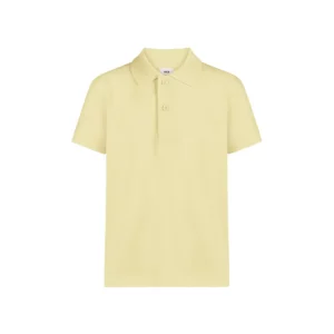 Polo Mukua MACKAY KIDS en color Butter Yellow, vista frontal