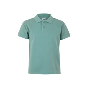 Polo Mukua MACKAY KIDS en color Sage, vista frontal