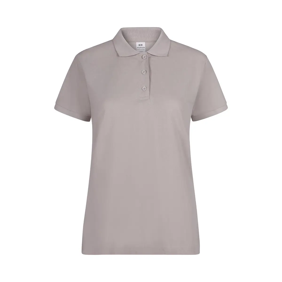 Polo de mujer Mukua MACKAY WOMAN PS200WC 4 Polo Mukua MACKAY WOMAN en color Cloud Grey, vista frontal