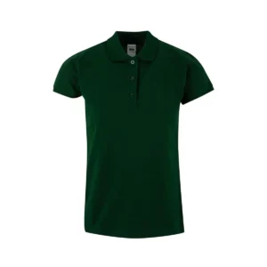 Polo Mukua MACKAY WOMAN en color Bottle Green, vista frontal