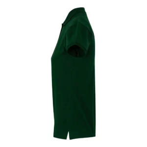 Polo Mukua MACKAY WOMAN en color Bottle Green, vista lateral