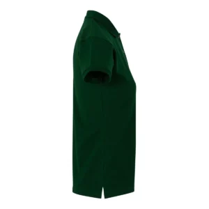 Polo Mukua MACKAY WOMAN en color Bottle Green, vista lateral
