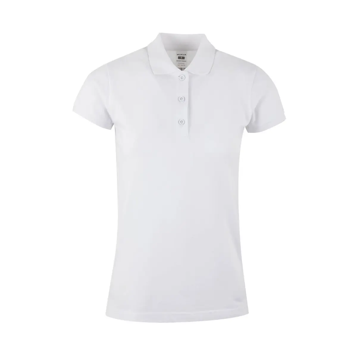 Polo de mujer Mukua MACKAY WOMAN PS200WW 2 Polo Mukua MACKAY WOMAN en color White, vista frontal