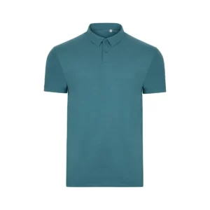 Polo Mukua CREEK en color Earth Blue, vista frontal