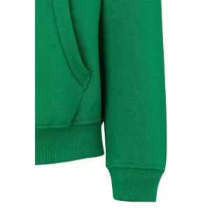 Sudadera Mukua SF270K en Kelly green, detalle de la prenda