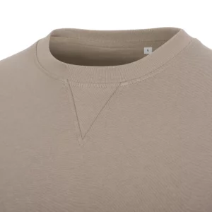 Sudadera Mukua STCN300U en Taupe, detalle de la prenda