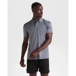 Polo Roly MONZHA en plomo, vista frontal con modelo