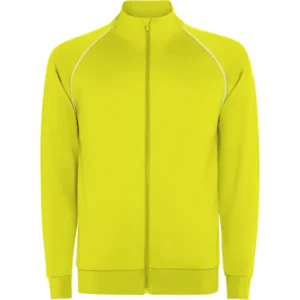 Sudadera Roly CQ0437 en Amarillo fluor, vista frontal