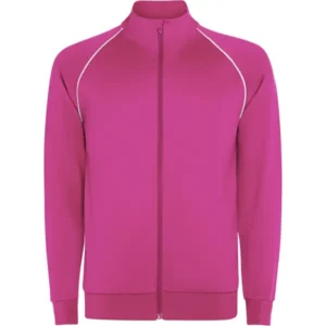 Sudadera Roly CQ0437 en Rosa fluor, vista frontal