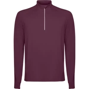 Sudadera Roly SU1031 en Rojo ciruela, vista frontal