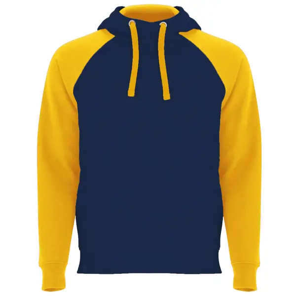 Sudadera Roly BADET SU1058 3 Sudadera Roly SU1058 en Azul cobalto/Amarillo golden, vista frontal