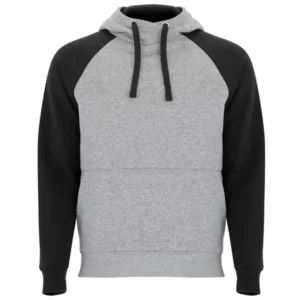 Sudadera Roly SU1058 en Gris vigore/Negro, vista frontal
