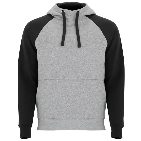Sudadera Roly BADET SU1058 5 Sudadera Roly SU1058 en Gris vigore/Negro, vista frontal