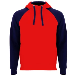 Sudadera Roly SU1058 en Rojo/Marino, vista frontal