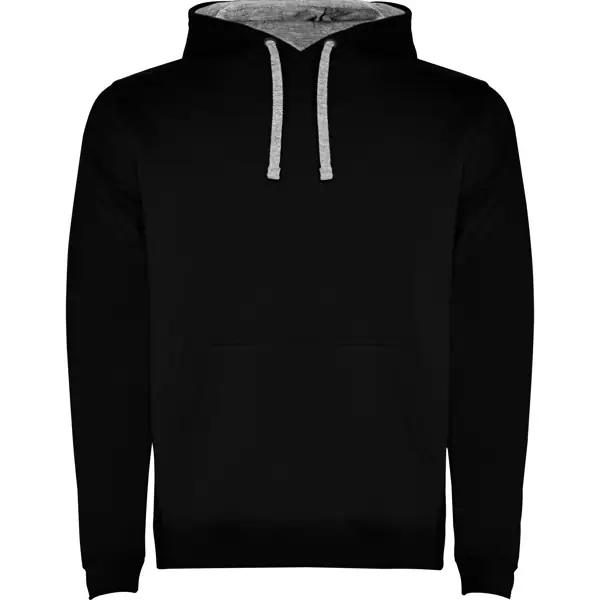 Sudadera Roly URBAN SU1067 5 Sudadera Roly SU1067 en Negro/Gris vigoré, vista frontal
