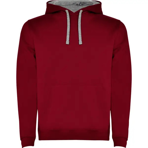 Sudadera Roly URBAN SU1067 38 Sudadera Roly SU1067 en Granate/Gris vigore, vista frontal