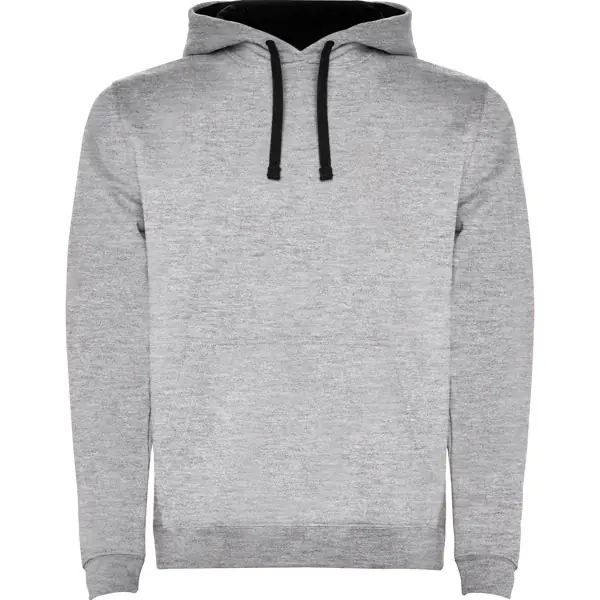 Sudadera Roly URBAN SU1067 40 Sudadera Roly SU1067 en Gris vigore/Negro, vista frontal