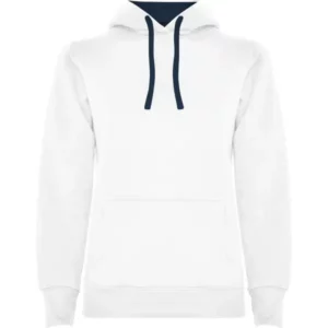 Sudadera Roly SU1068 en Blanco/Marino, vista frontal