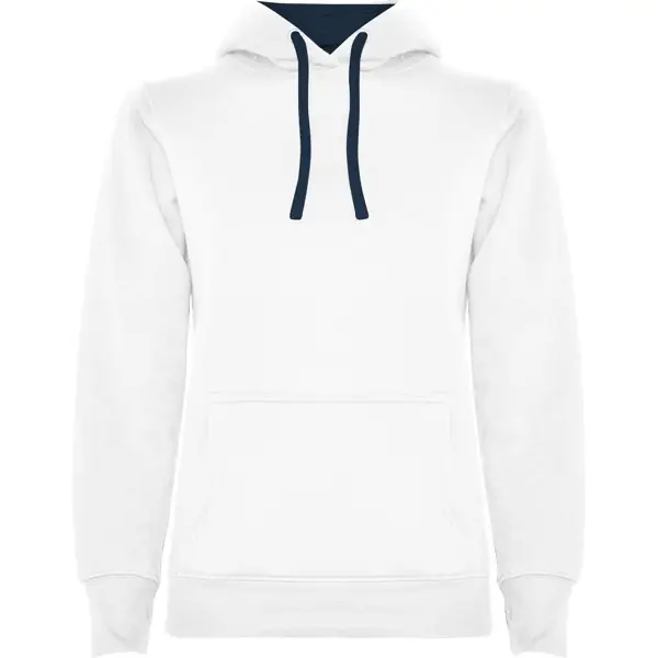 Sudadera Roly URBAN WOMAN SU1068 3 Sudadera Roly SU1068 en Blanco/Marino, vista frontal