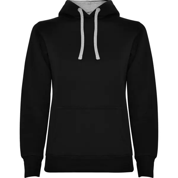 Sudadera Roly URBAN WOMAN SU1068 5 Sudadera Roly SU1068 en Negro/Gris vigoré, vista frontal