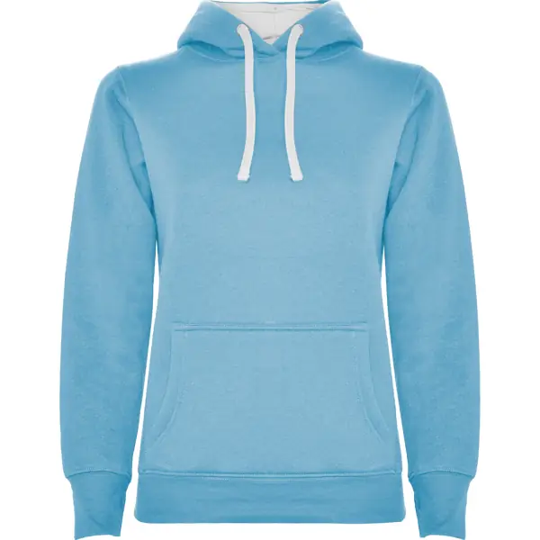 Sudadera Roly URBAN WOMAN SU1068 8 Sudadera Roly SU1068 en Celeste/Blanco, vista frontal