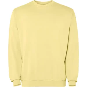 Sudadera Roly SU2203 en Amarillo sweet lavado, vista frontal