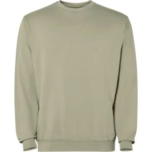Sudadera Roly SU2203 en Kaki claro lavado, vista frontal
