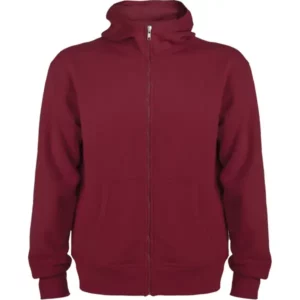 Sudadera Roly CQ6421 en Granate, vista frontal