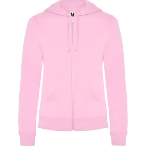 Sudadera Roly CQ6425 en Rosa claro, vista frontal