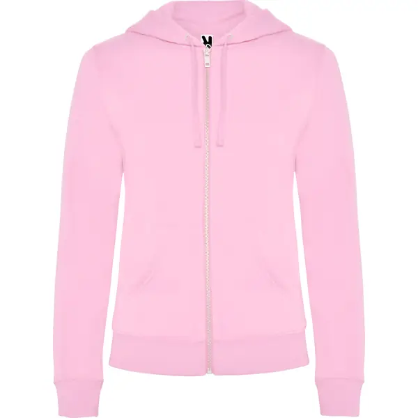 Sudadera Roly VELETA CQ6425 4 Sudadera Roly CQ6425 en Rosa claro, vista frontal