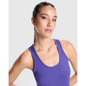 Camiseta técnica de tirantes para mujer Roly AIDA, color morado