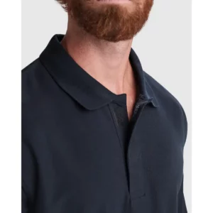 Polo Roly ROVER L/S, detalle del cuello y la tapeta