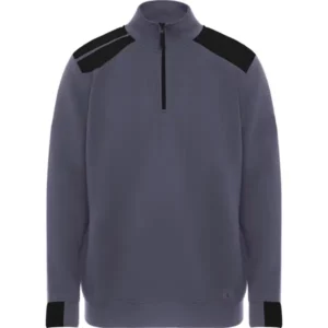 Sudadera Roly SU8413 en Plomo/Negro, vista frontal